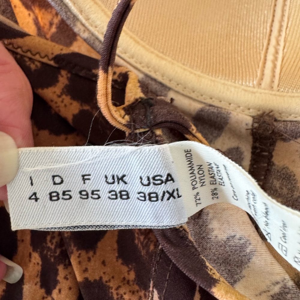 Rare Moschino Leopard Print Swimsuit - Picture 5 of 5